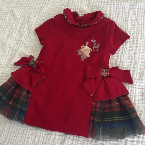 Lapin House Red and Tartan dress - Picture 2 of 6
